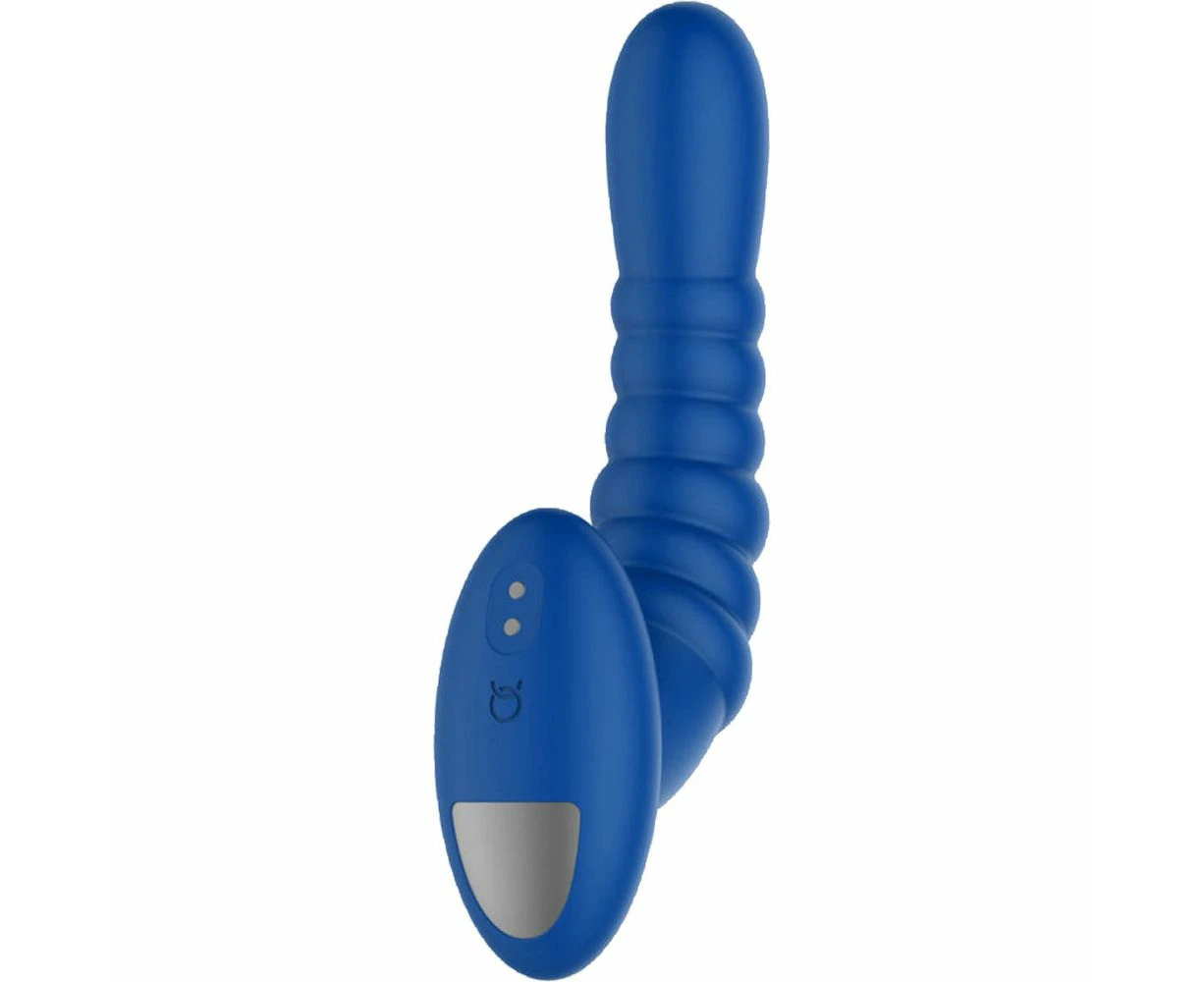 Introducing The Ribbed Pro Massager Blue: The Ultimate Pleasure Powerhouse For Prostate Stimulation