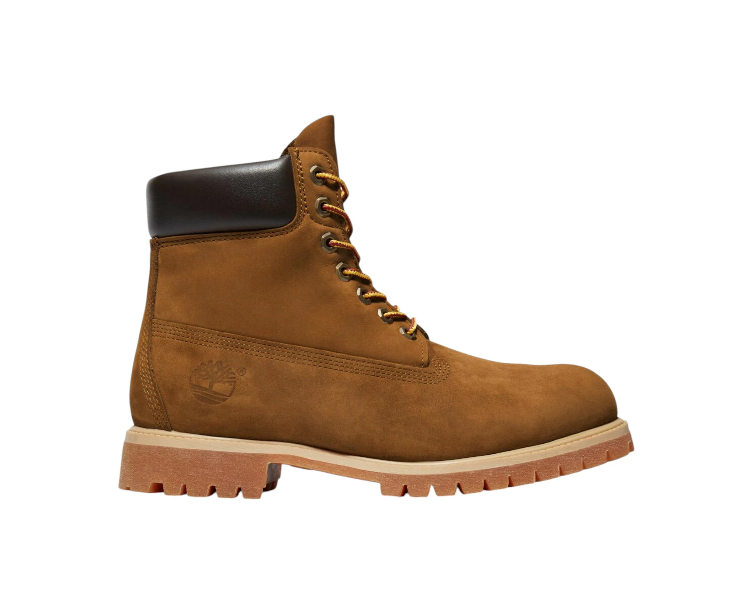 Timberland Mens 6-Inch Premium Dark Wheat Nubuck Waterproof Boots Leather