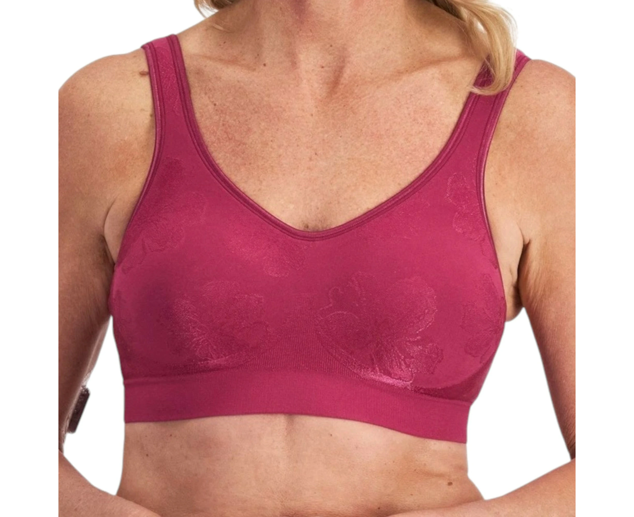 Women Playtex Comfort Revolution Contour Wirefree Bra - Cherry