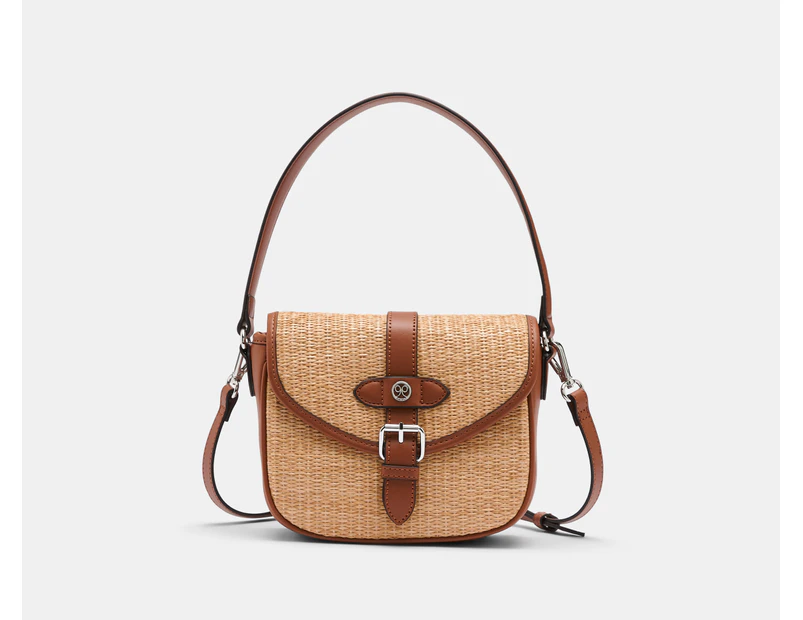 Nine West Briar Top Handle Flap Crossbody Bag - Saddle/Tan