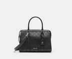 Nine West Briar Satchel Bag - Black/Logo