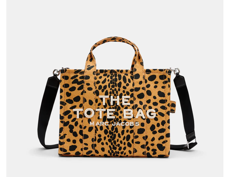 Marc Jacobs The Cheetah Canvas Medium Tote Bag - Black/Multi