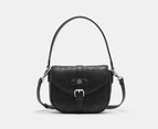 Nine West Briar Top Handle Flap Crossbody Bag - Black/Logo