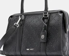 Nine West Briar Satchel Bag - Black/Logo