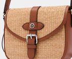 Nine West Briar Top Handle Flap Crossbody Bag - Saddle/Tan