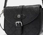 Nine West Briar Top Handle Flap Crossbody Bag - Black/Logo