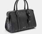 Nine West Briar Satchel Bag - Black/Logo