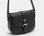 Nine West Briar Top Handle Flap Crossbody Bag - Black/Logo