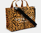 Marc Jacobs The Cheetah Canvas Medium Tote Bag - Black/Multi