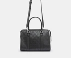 Nine West Briar Satchel Bag - Black/Logo