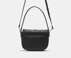 Nine West Briar Top Handle Flap Crossbody Bag - Black/Logo