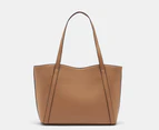 Nine West Ruthie Tote Bag w/ Pouch - Dark Camel