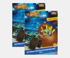 2 x Hot Wheels Milk Chocolate Easter Egg w/ Surprise Sour Gummies 128g