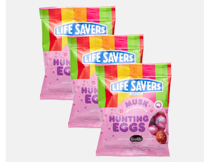 3 x Life Savers Easter Hunting Eggs Musk 110g