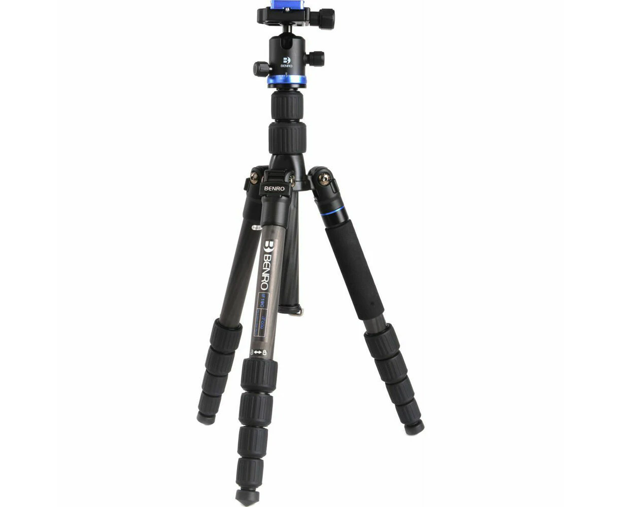 Benro iFoto Carbon Fibre Camera Tripod Kit B0 Ball Head w/ Twist Lock 147cm