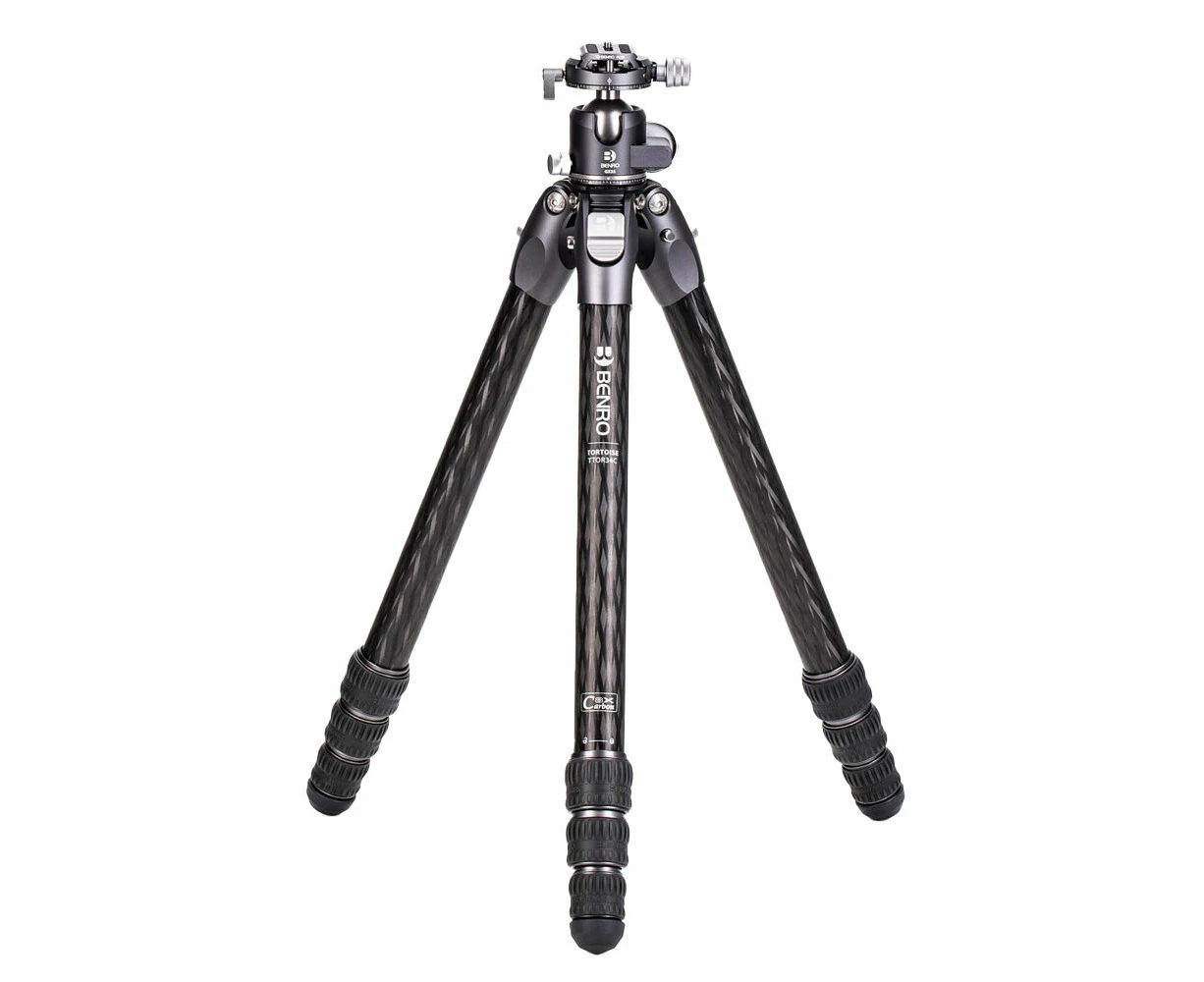 Benro Tortoise 34C Carbon Fibre 4 Section Photo Tripod GX35 Ball Head 143cm