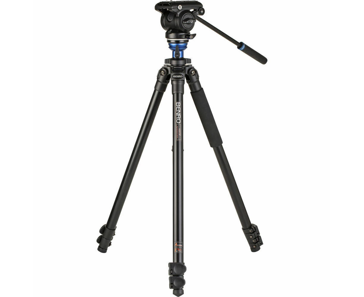 Benro A2573F Series 2 Aluminium Video Tripod w/ Flip Lock S4PRO Head 44cm