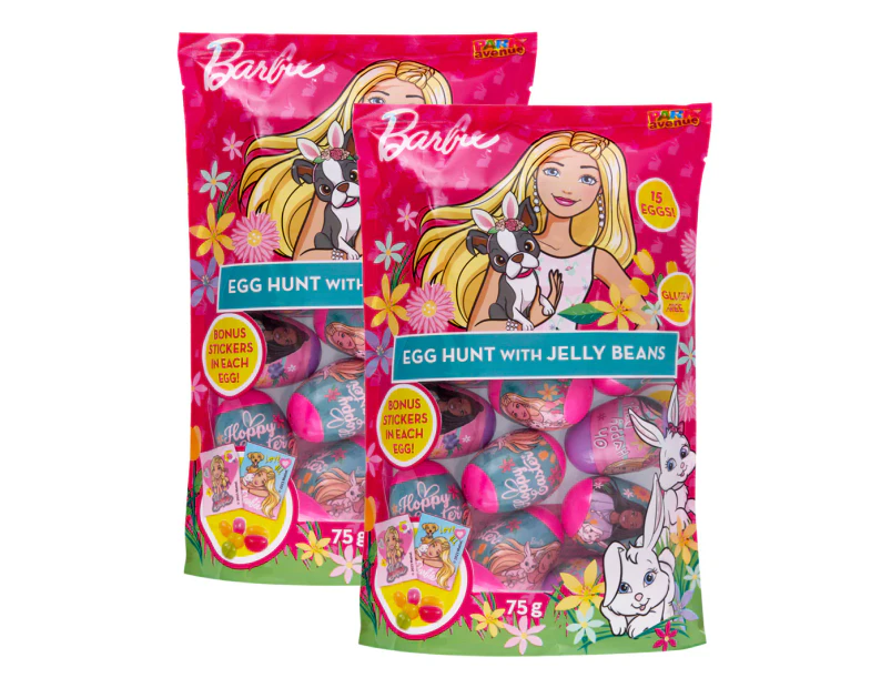 2 x 15pk Barbie Easter Hunt Eggs w/ Jelly Beans