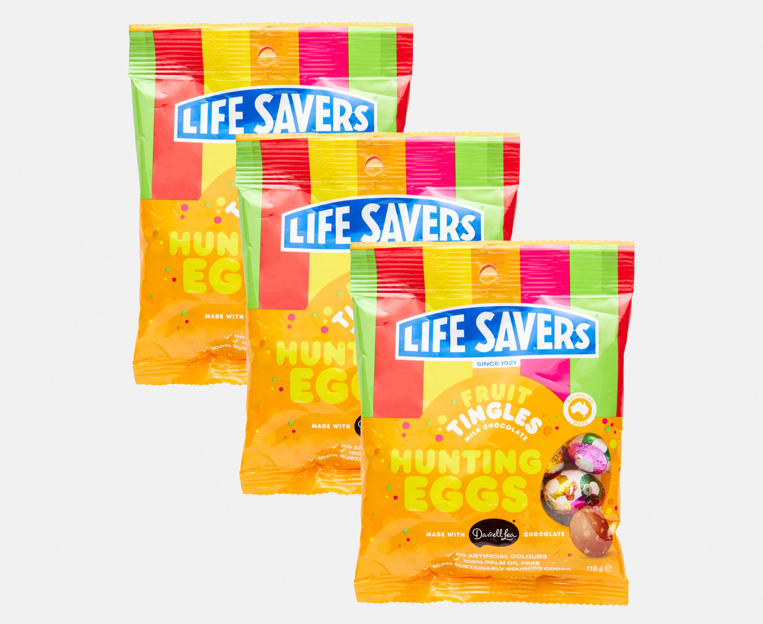 3 x Life Savers Easter Hunting Eggs Fruit Tingles 110g