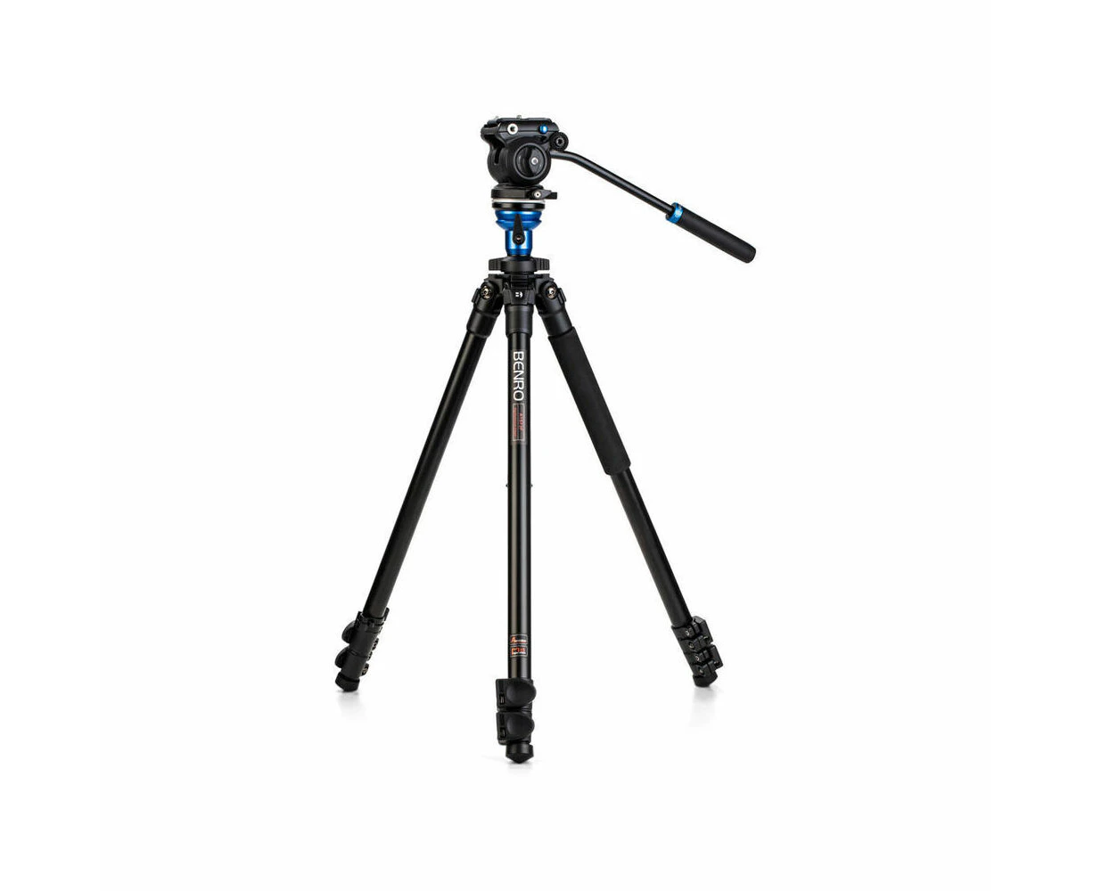 Benro A1573F Series 1 Aluminium Video Tripod Kit S2PRO Head w/ Flip Lock 39cm