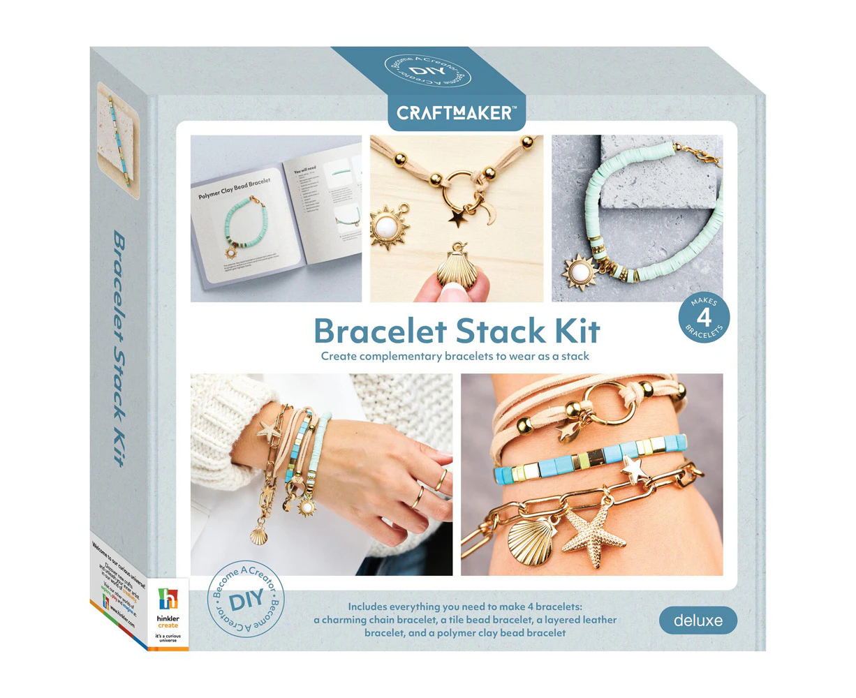 Craftmaker Bracelet Stack Jewelry Making Family Activity Fun DIY Crafting Kit