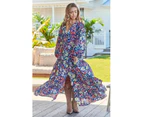 JAASE Carnation Print Teresa Maxi Dress