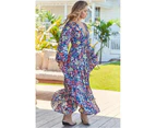 JAASE Carnation Print Teresa Maxi Dress