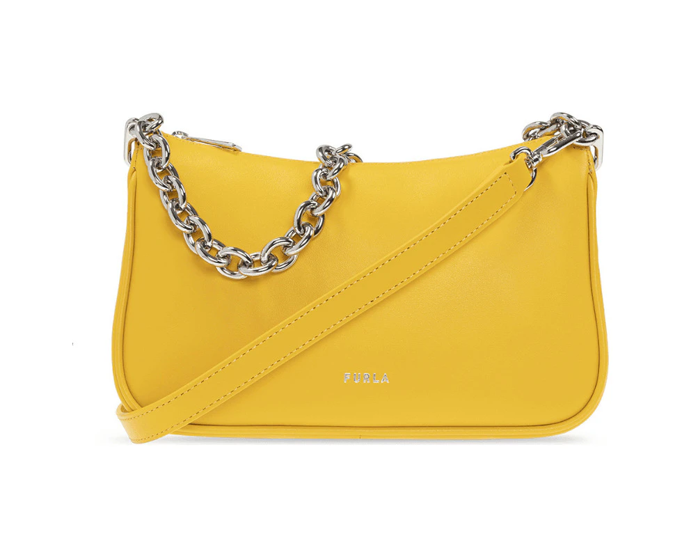 Furla Moon Small Shoulder Bag - Polline Yellow