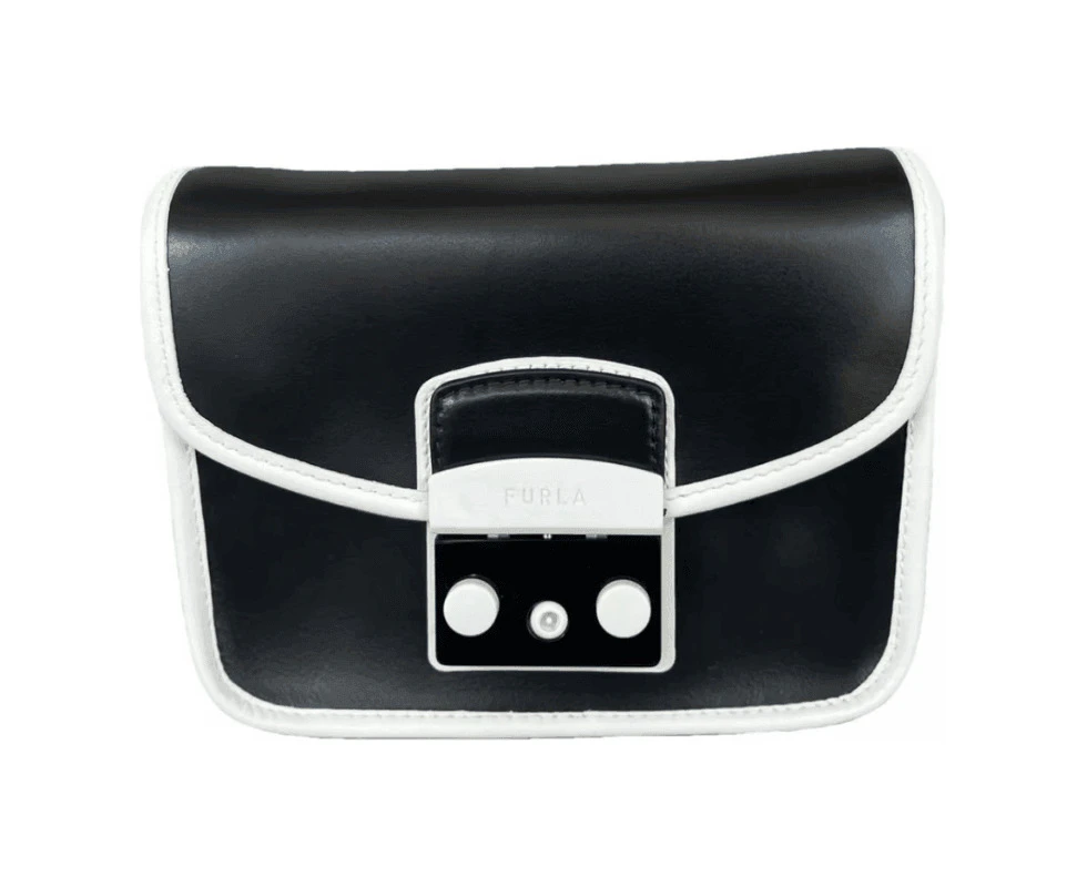 Furla Metropolis Mini Crossbody Bag - Nero Talco