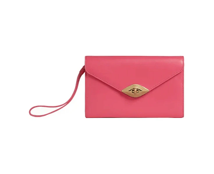 Furla Eye Large Chain Wallet - Lipstick