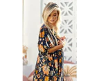 JAASE California Poppy Print Louisiana Kimono