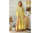 JAASE Yellow Brighton Print Finn Maxi Dress