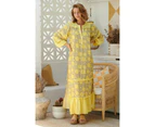 JAASE Yellow Brighton Print Finn Maxi Dress