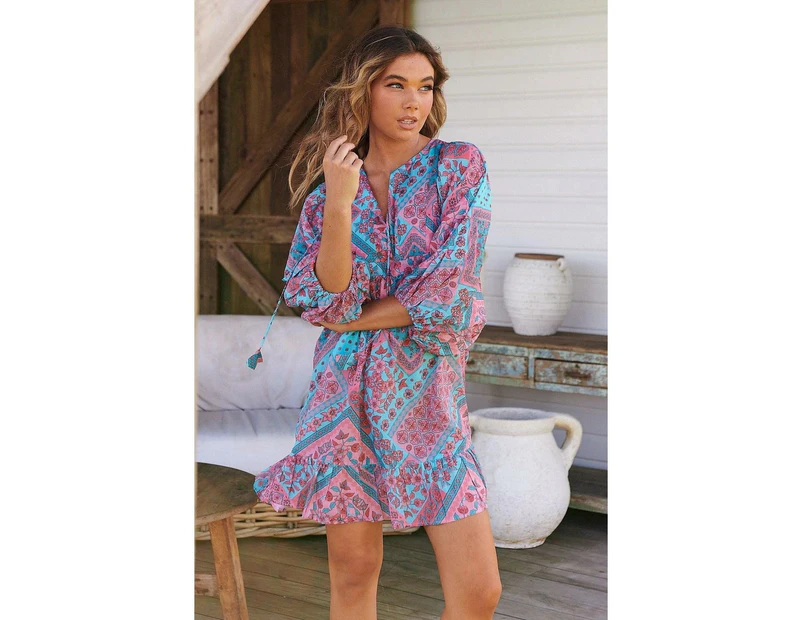 JAASE PLUS Luana Print Zarina Mini Dress