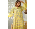 JAASE Yellow Brighton Print Finn Maxi Dress