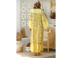 JAASE Yellow Brighton Print Finn Maxi Dress