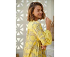 JAASE Yellow Brighton Print Finn Maxi Dress