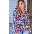 JAASE Carnation Print Rue Top