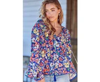 JAASE Carnation Print Rue Top