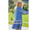 JAASE PLUS Eshana Blue Print Payson Mini Dress