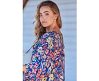 JAASE Carnation Print Rue Top