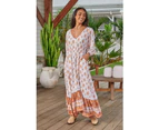 JAASE Auburn Print Zuri Maxi Dress