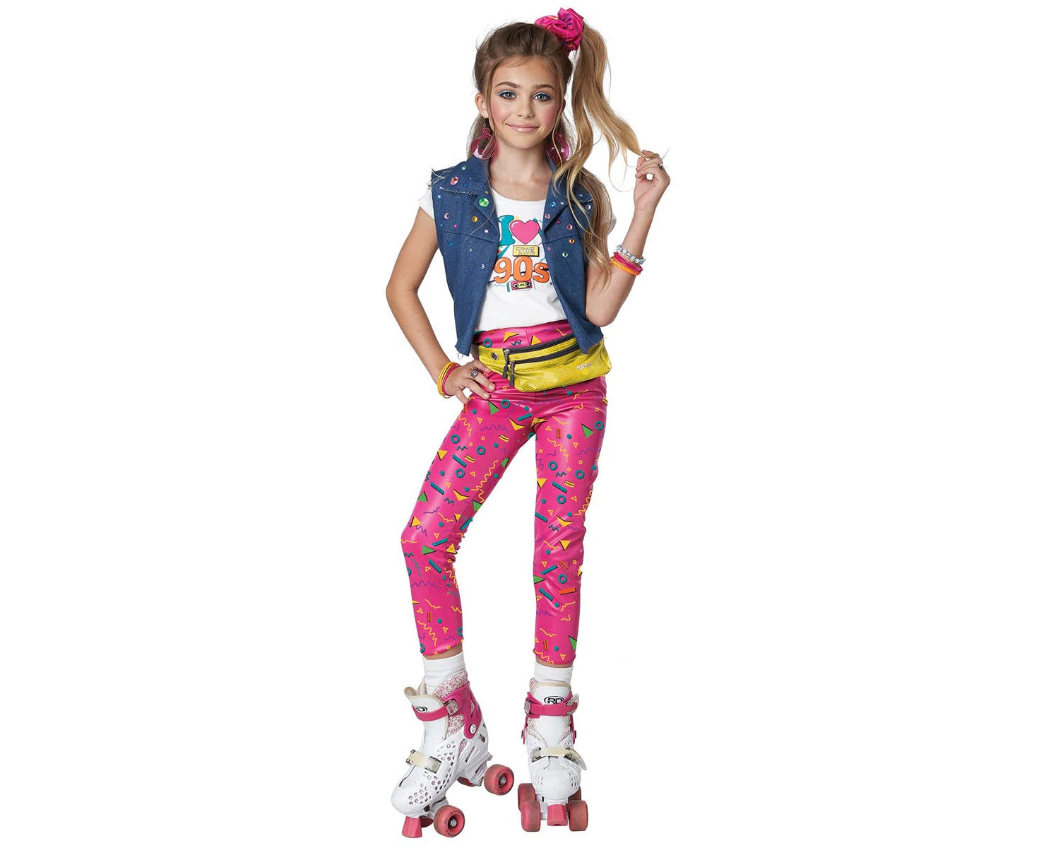 I Love the 90s Girl's Dress Up Costume - Genuine California Costumes & New