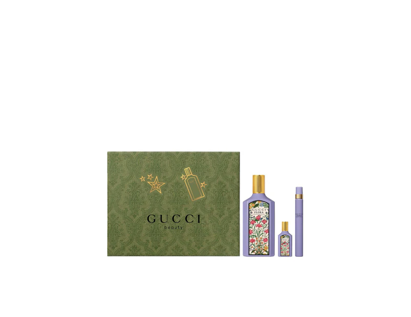 Gucci Flora Gorgeous Magnolia EDP 100ml 3 Piece Gift Set