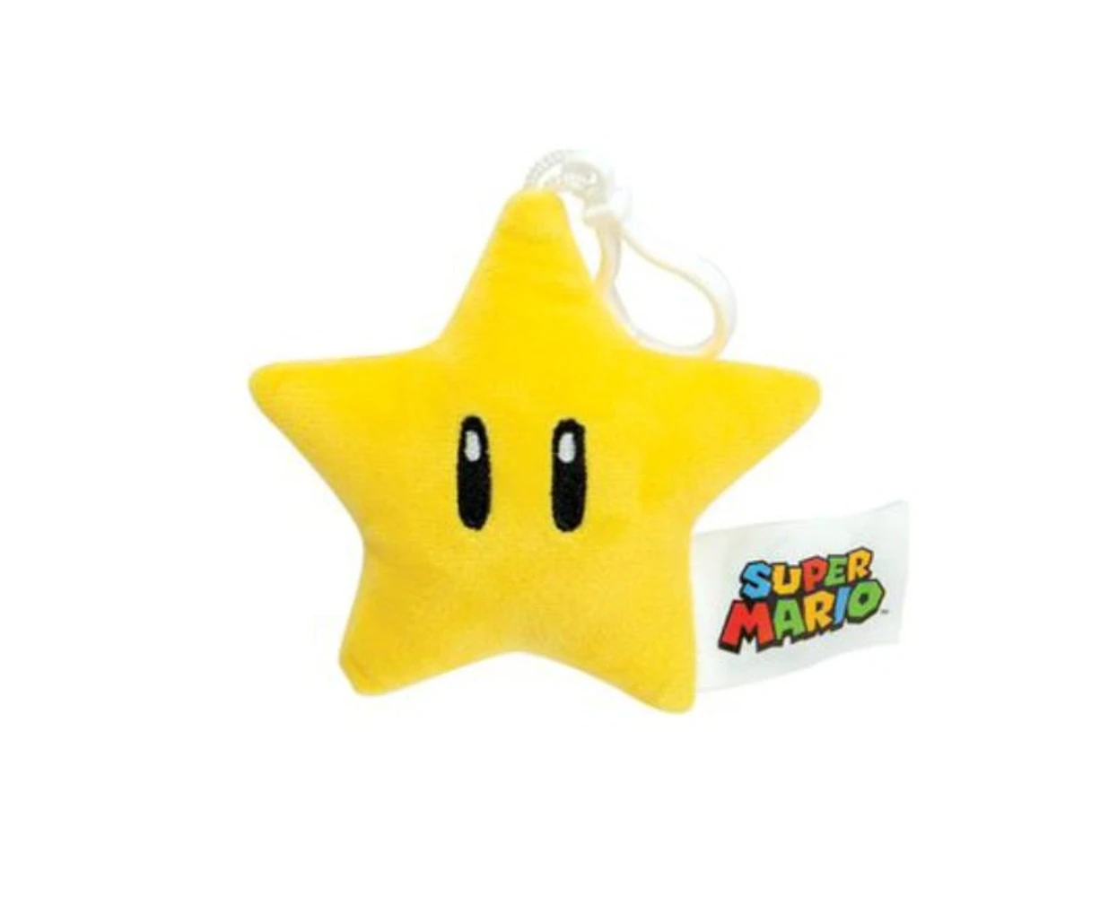 Super Mario Super Star Plush Bag Clip