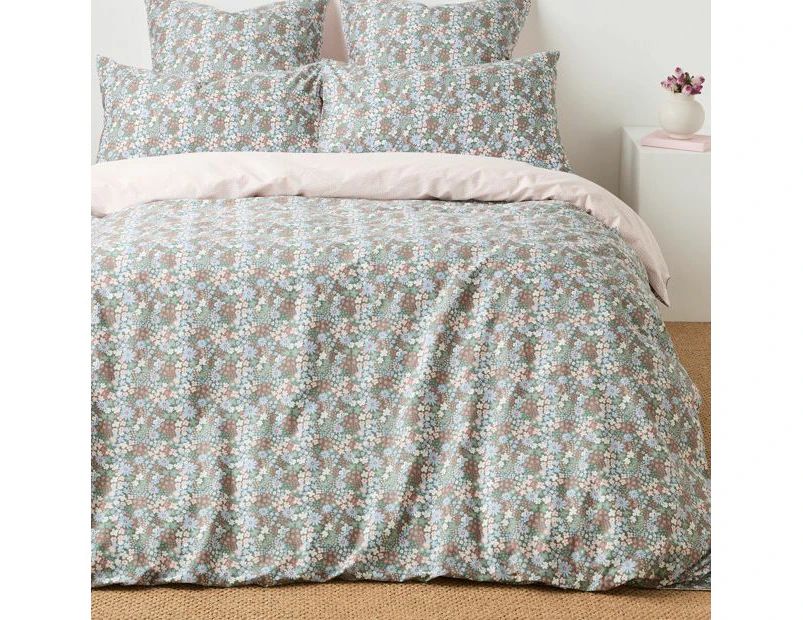 Target Meadow Ditsy Floral Australian Cotton Quilt Cover Set