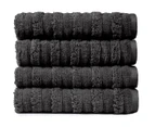 Sheraton Luxury Maison Spa Cloud Bath Towel 4-Pack - Charcoal