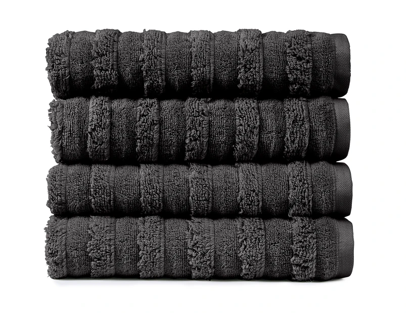 Sheraton Luxury Maison Spa Cloud Bath Towel 4-Pack - Charcoal