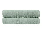 Sheraton Luxury Maison Spa Cloud Bath Sheet 2-Pack - Sage