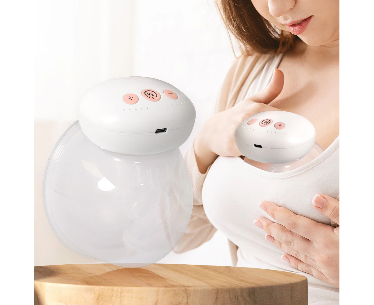 Portable USB Electric Breast Pump Hands-Free